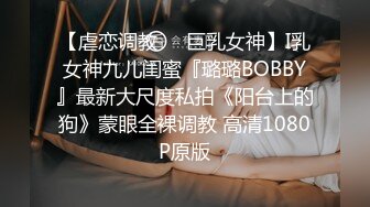 【虐恋调教❤️巨乳女神】I乳女神九儿闺蜜『璐璐BOBBY』最新大尺度私拍《阳台上的狗》蒙眼全裸调教 高清1080P原版